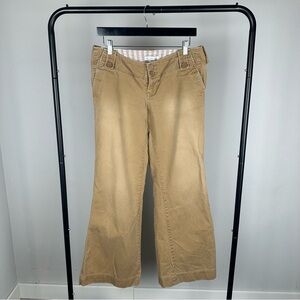 Abercrombie & Fitch Y2K Vintage Low Rise Flare Chino Pants Womens Size 4R
